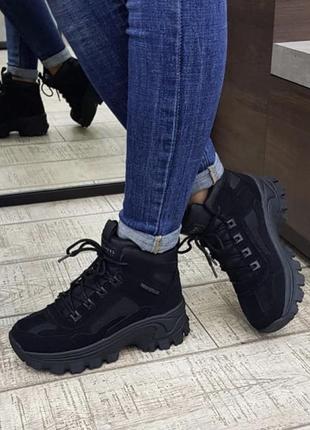 Черевики жіночі skechers зимові оригінал 155260bbk
