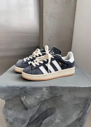 Кросівки adidas campus  x korn grey / white premium