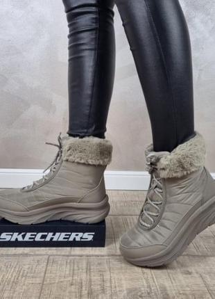 Ботинки женские зимние skechers sn167388 оригинал