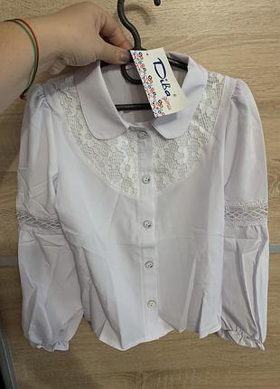 Блуза школьная 128 рост 2