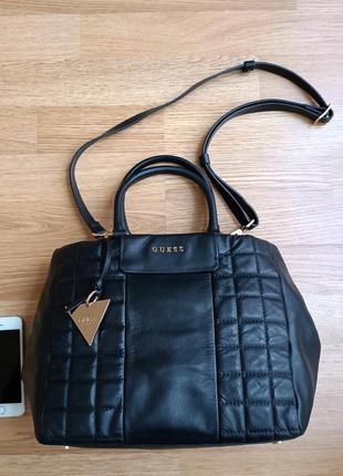 Шкіряна сумка, сумочка guess luxe