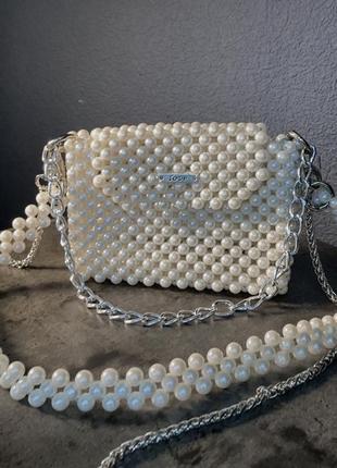 Поясная сумка из бусин | поясная сумка из жемчужин