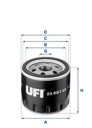 Фильтр масляный ufi 23.481.00>>> задайте вопрос по товару в чате prom или viber