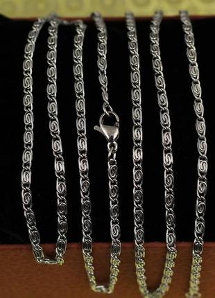 Ланцюжок медичне золото xuping jewelry равлик 45 см 3 мм сріблястий