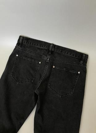 Стильные рваные черные джинсы topman, топмен, с рваностями, порваностями,4 фото