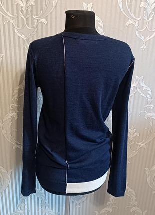 Легкий свитер / кофта бренда next из 100% шерсти мериноса / шерсть6 фото