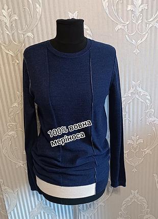 Легкий светр / кофта бренду next з 100% вовни меріноса/ шерсть