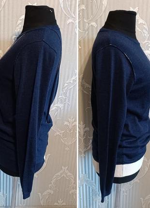 Легкий свитер / кофта бренда next из 100% шерсти мериноса / шерсть5 фото