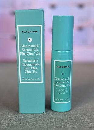 Сироватка naturium niacinamide serum 12% plus zinc 2%