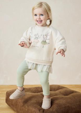 Комплект свитшот и лосины на девочку