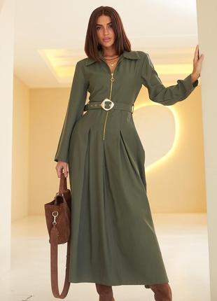 Платье с поясом
