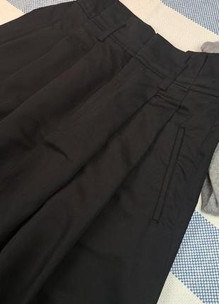 Брендовая стильная черная миди юбка massimo dutti🖤3 фото