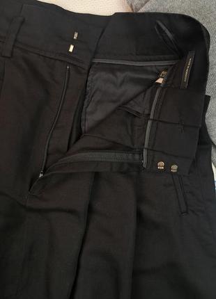 Брендовая стильная черная миди юбка massimo dutti🖤4 фото