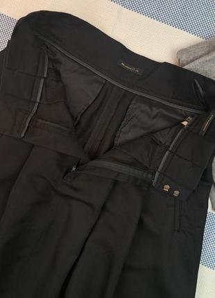 Брендовая стильная черная миди юбка massimo dutti🖤5 фото