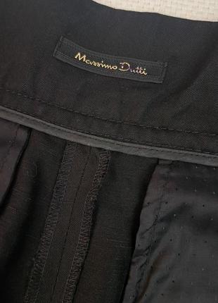 Брендовая стильная черная миди юбка massimo dutti🖤8 фото