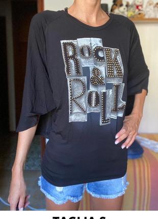 Футболка подовжена rock &roll від denny rose