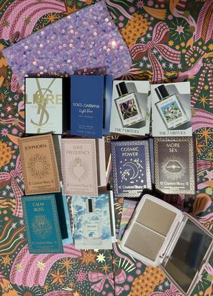 Набір пробників парфумів charlotte tilbury, dolce & gabbana, the 7 virtues, yves saint laurent