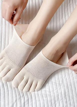 Жіночі сліди, підслідники, шкарпетки з пальцями (35-37)