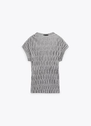 Футболка плиссе zara