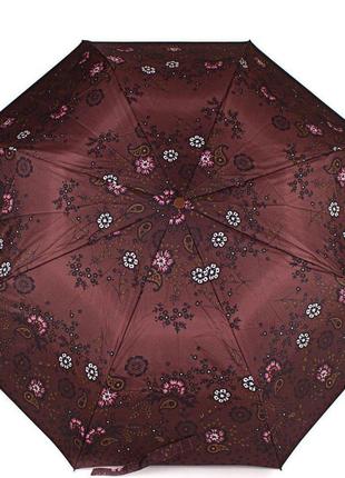 Жіноча складана парасолька напівавтомат (z3635-29) 101 см airton коричнева (2000001300268)