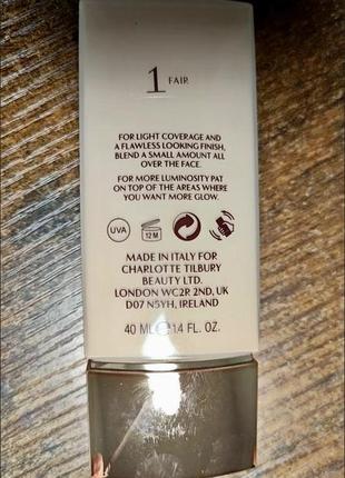 Charlotte tilbury light wonder/тональная основа