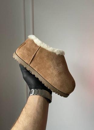 Женские угги ugg pumped slide chestnut