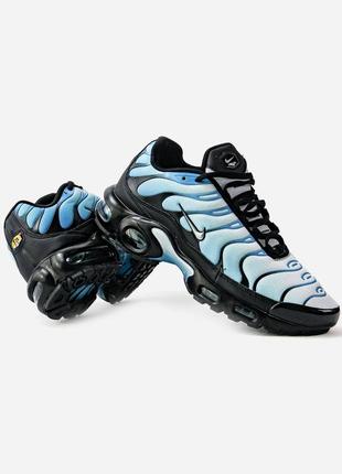 nike metallic air max tn plus gradient blue3 фото