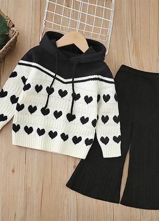 Теплий гарний костюм для дівчинки