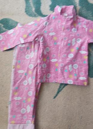 Фланелевая пижама для девочки