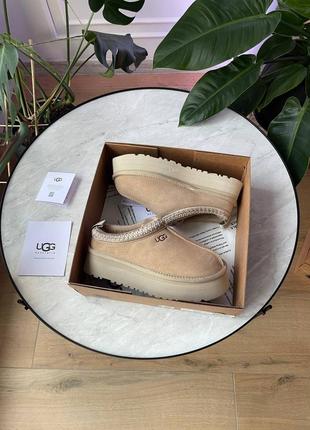 Жіночі угги ugg tasman platform beige