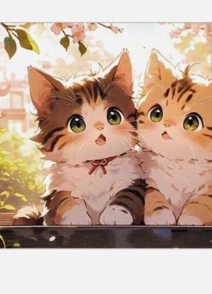 Большой, прочный, невероятно милый коврик для мыши. котики.