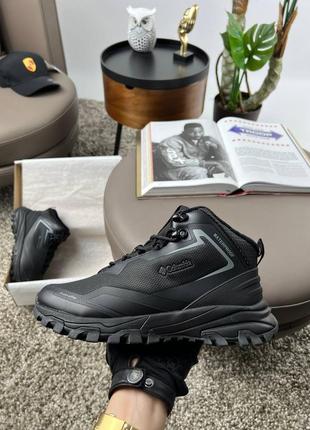 👕 чоловічі кросівки columbia trailstorm black red fur