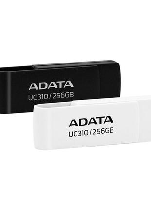 Flash a-data usb 3.2 uc310 128gb black3 фото