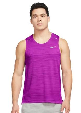 Майка чоловіча nike dri-fit miler tank, оригінал, найк