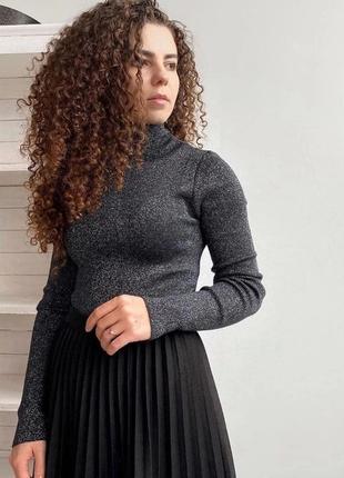 Водолазка с люрексовой нитью