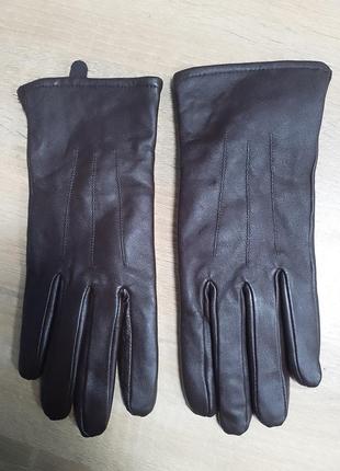 Шкіряні рукавички/кожаные перчатки р.s/m2 фото