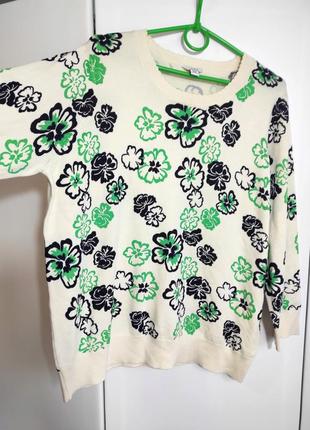 Свитер в цветочный принт, uк 184 фото