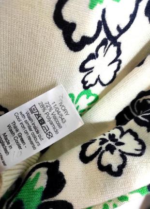 Свитер в цветочный принт, uк 188 фото