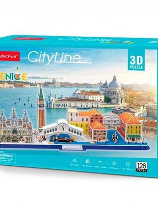 3d пазл cubicfun city line венеция (mc269h) 4