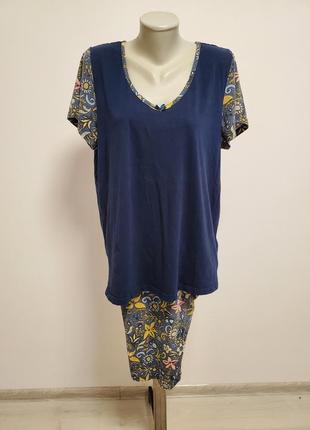 Гарна брендова трикотажна котонова піжама