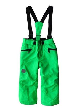 Теплі термо зимові гірськолижні вологостійкі штани брюки напівкомбінезон комбінезон сolor kids