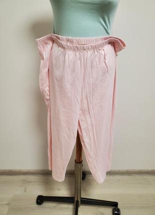 Гарні брендові трикотажні котонові штани бріджі для сну піжама