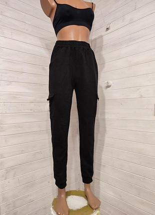 Спортивные штаны с кармашками xs-s pink vanilla