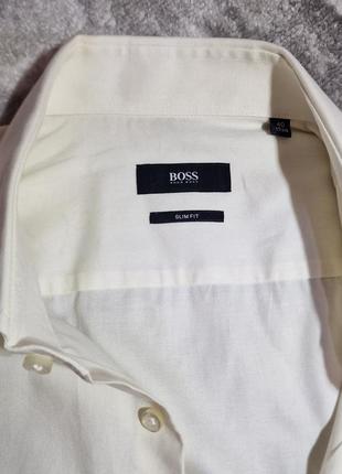 Hugo boss оригінальна сорочка молочного кольору