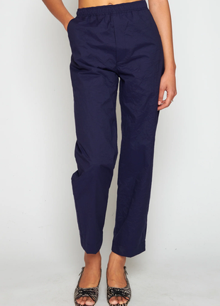 Крутые синие хлопковые брюки от hundhund