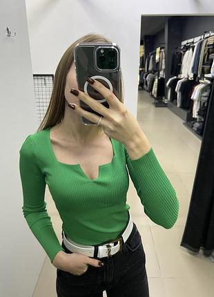 Женская кофта в рубчик 4