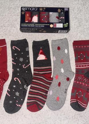 Новогодние носки носка esmara