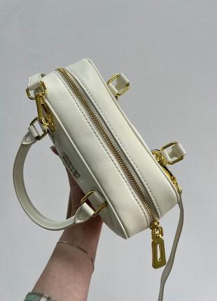 Miumiu arcadie leather bag cream 4