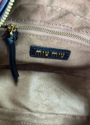 Miumiu arcadie leather bag black 10