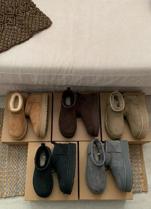 Ugg mini platform 3 см угги на платформе